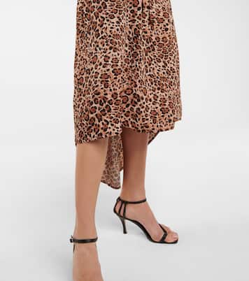 Melissa cheetah-print midi slip dress | Melissa Odabash