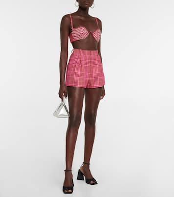 Embellished wool-blend bra | Area
