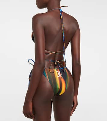 Bikini triangular estampado | David Koma