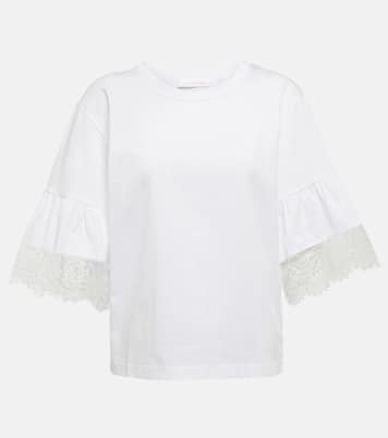 Besticktes T-Shirt aus Baumwolle | See By Chloé