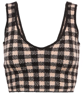 Argia checked crop top | Altuzarra