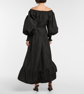 Off-shoulder faille maxi dress | Patou