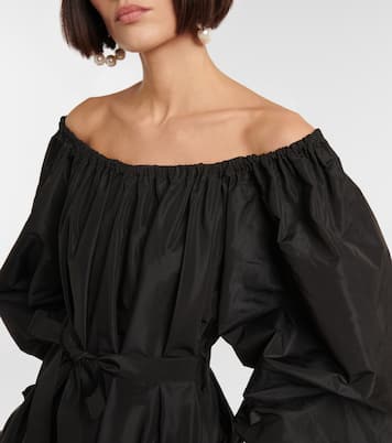 Off-shoulder faille maxi dress | Patou
