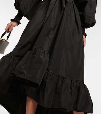 Off-shoulder faille maxi dress | Patou