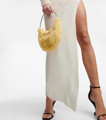 Semi-sheer cutout wool-blend maxi dress | Coperni