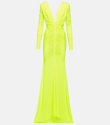 Ruched satin gown | Alex Perry