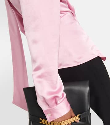 Blusa asimmetrica in raso | Victoria Beckham