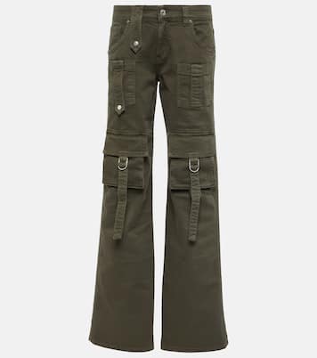 Low-Rise-Cargohose aus Denim | Blumarine