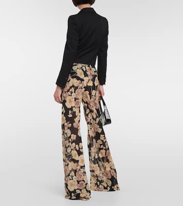 Cropped wool tuxedo jacket | Saint Laurent