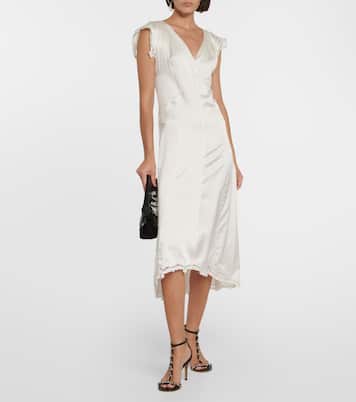 Robe midi Jordina en soie mélangée | Isabel Marant