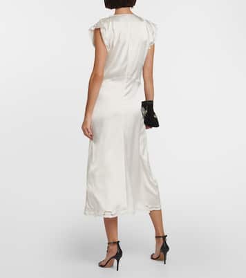 Robe midi Jordina en soie mélangée | Isabel Marant