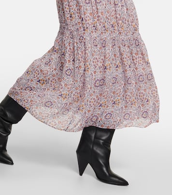 Falda midi Nunca de georgette floral | Marant Etoile