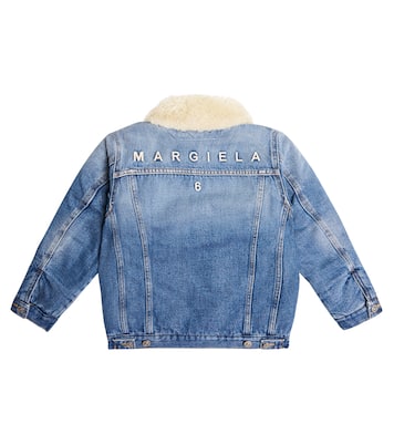 Jeansjacke mit Shearling | MM6 Maison Margiela Kids