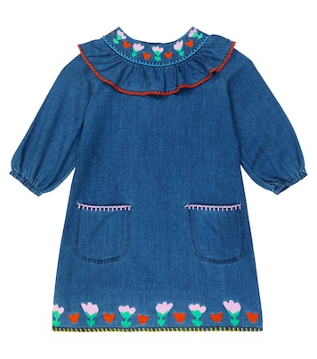 Robe brodée en jean | Stella McCartney Kids