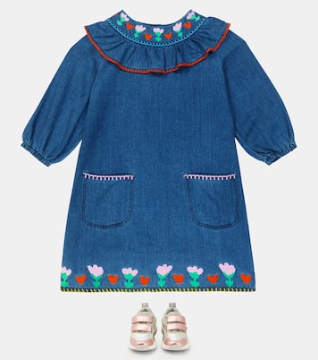 Robe brodée en jean | Stella McCartney Kids