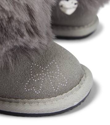 Bebé - botas de ante con pelo sintético | Monnalisa