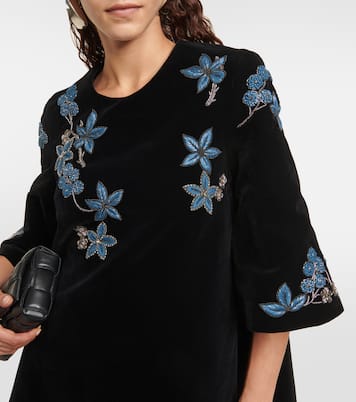 Zosha embellished velvet minidress | Dodo Bar Or