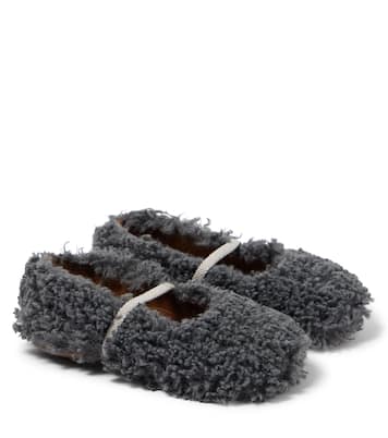 Faux shearling ballet flats | PèPè