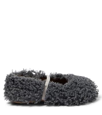 Faux shearling ballet flats | PèPè