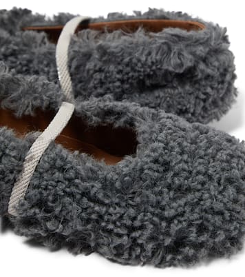 Faux shearling ballet flats | PèPè