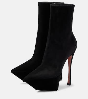 Stivaletti Yigit 150 in suede | Amina Muaddi