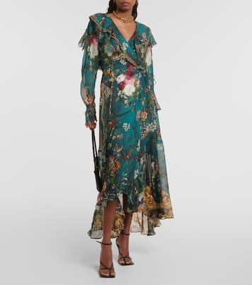 Wickelkleid aus Seide | Camilla