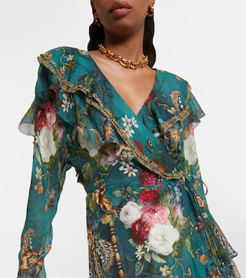 Wickelkleid aus Seide | Camilla
