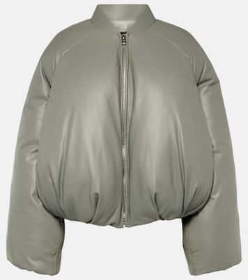 Wattierte Bomberjacke aus Leder | Loewe