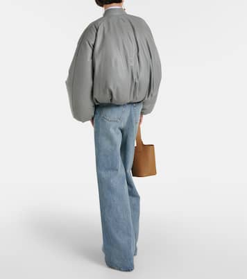 Wattierte Bomberjacke aus Leder | Loewe