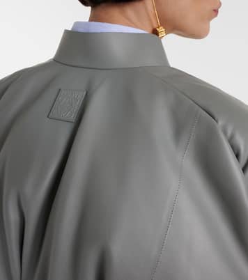 Wattierte Bomberjacke aus Leder | Loewe