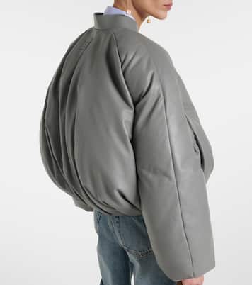 Wattierte Bomberjacke aus Leder | Loewe