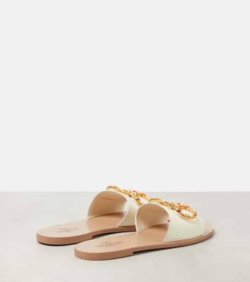 Sandalias VLogo Signature de piel adornadas | Valentino Garavani