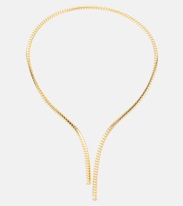 Trisolina 18kt gold necklace with diamonds | Marina B