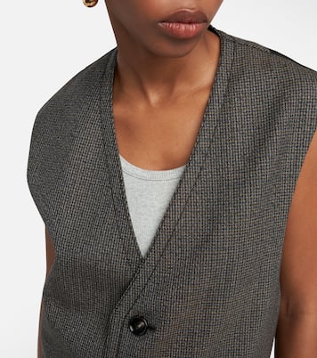 Houndstooth wool vest | Bottega Veneta
