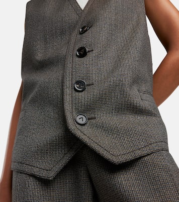 Houndstooth wool vest | Bottega Veneta