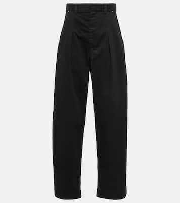 Pantaloni a gamba larga Lenadi in cotone | Isabel Marant