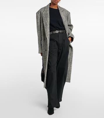 Pantaloni a gamba larga Lenadi in cotone | Isabel Marant