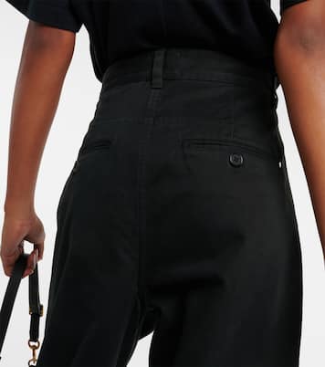 Pantaloni a gamba larga Lenadi in cotone | Isabel Marant