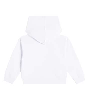 Printed cotton-blend jersey hoodie | Monnalisa