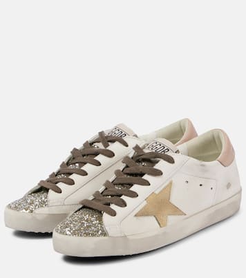 Sneakers Super-Star aus Leder mit Glitter | Golden Goose