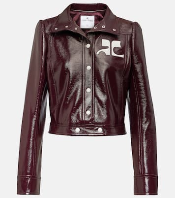 Reedition logo cropped vinyl jacket | Courrèges