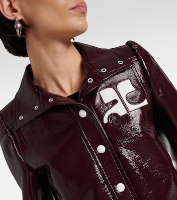 Reedition logo cropped vinyl jacket | Courrèges