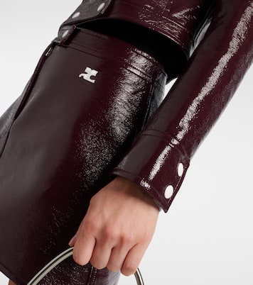 Reedition logo cropped vinyl jacket | Courrèges