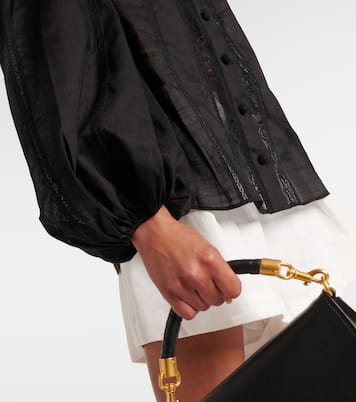 Camisa Halliday de algodón con encaje | Zimmermann