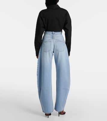Camicia cropped in popeline di cotone | Alaïa