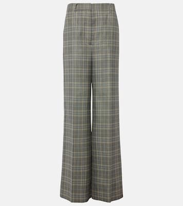 Checked wool flared pants | Stella McCartney