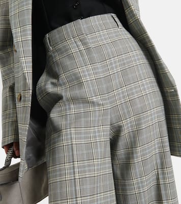 Checked wool flared pants | Stella McCartney
