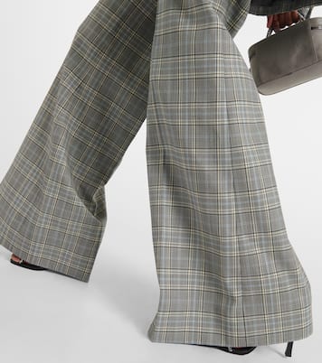 Checked wool flared pants | Stella McCartney