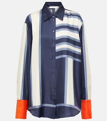 Camisa Dazed de seda estampada | SIR