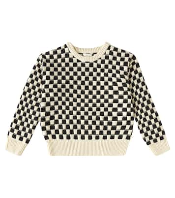 Pullover in misto cotone a quadri | Rylee + Cru
